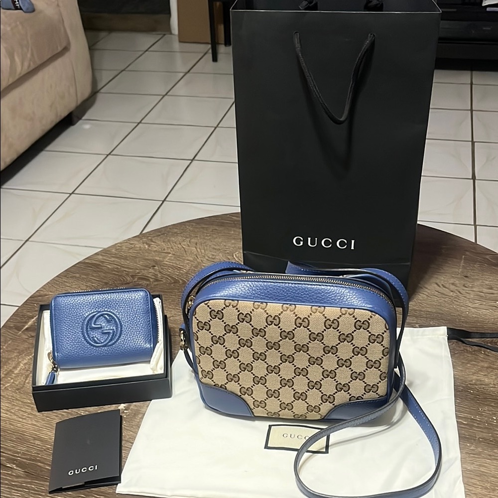 Gucci Bree Crossbody Bag with Soho Wallet NWT